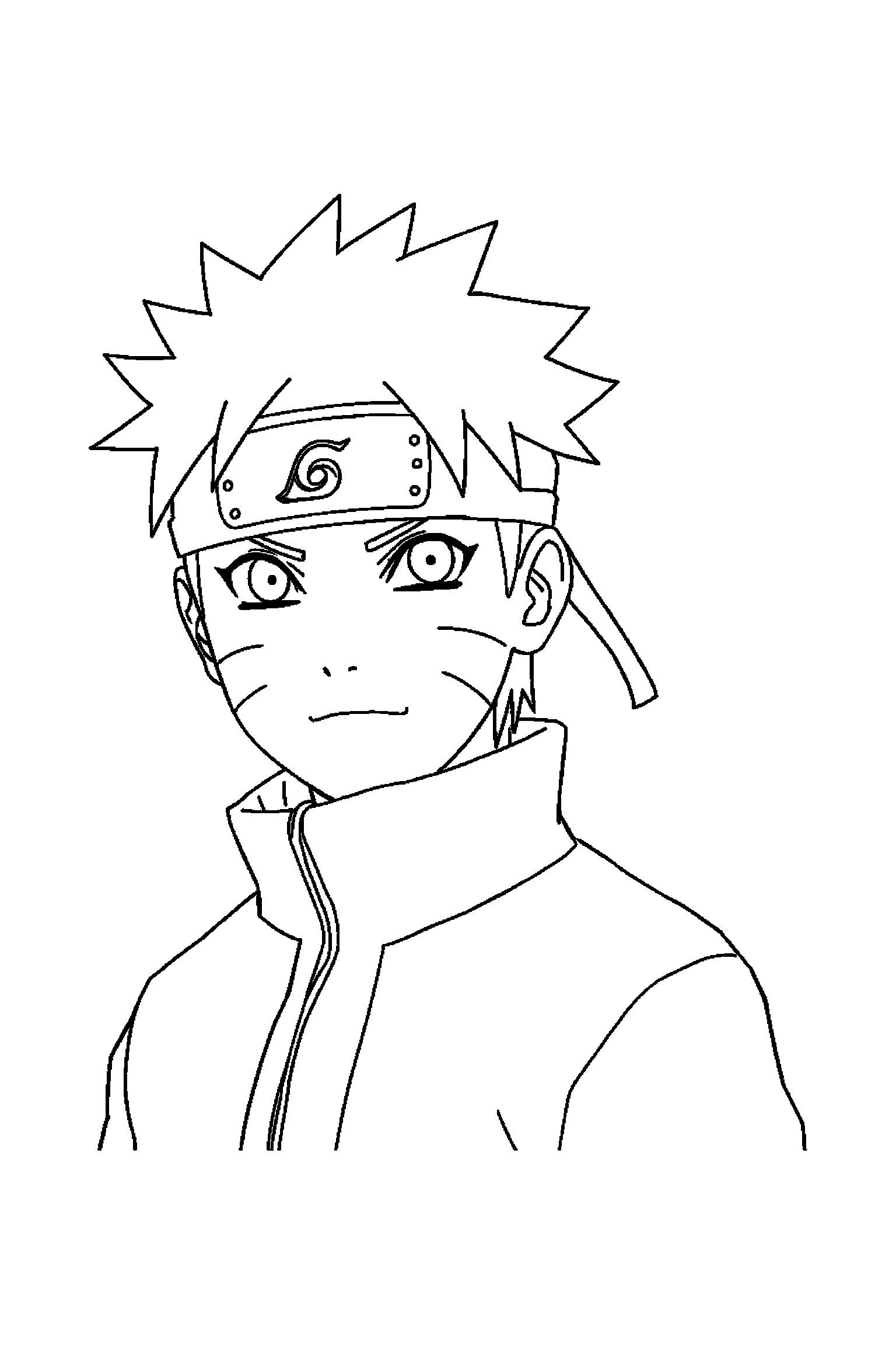 Coloriage Naruto gratuit à imprimer - Sasuke qui danse sans décor compliqué Coloriage Naruto gratuit à imprimer : Sasuke qui danse sans décor compliqué