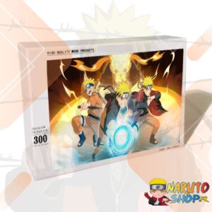 Puzzle quiz Naruto Rasengan Shuriken en bois