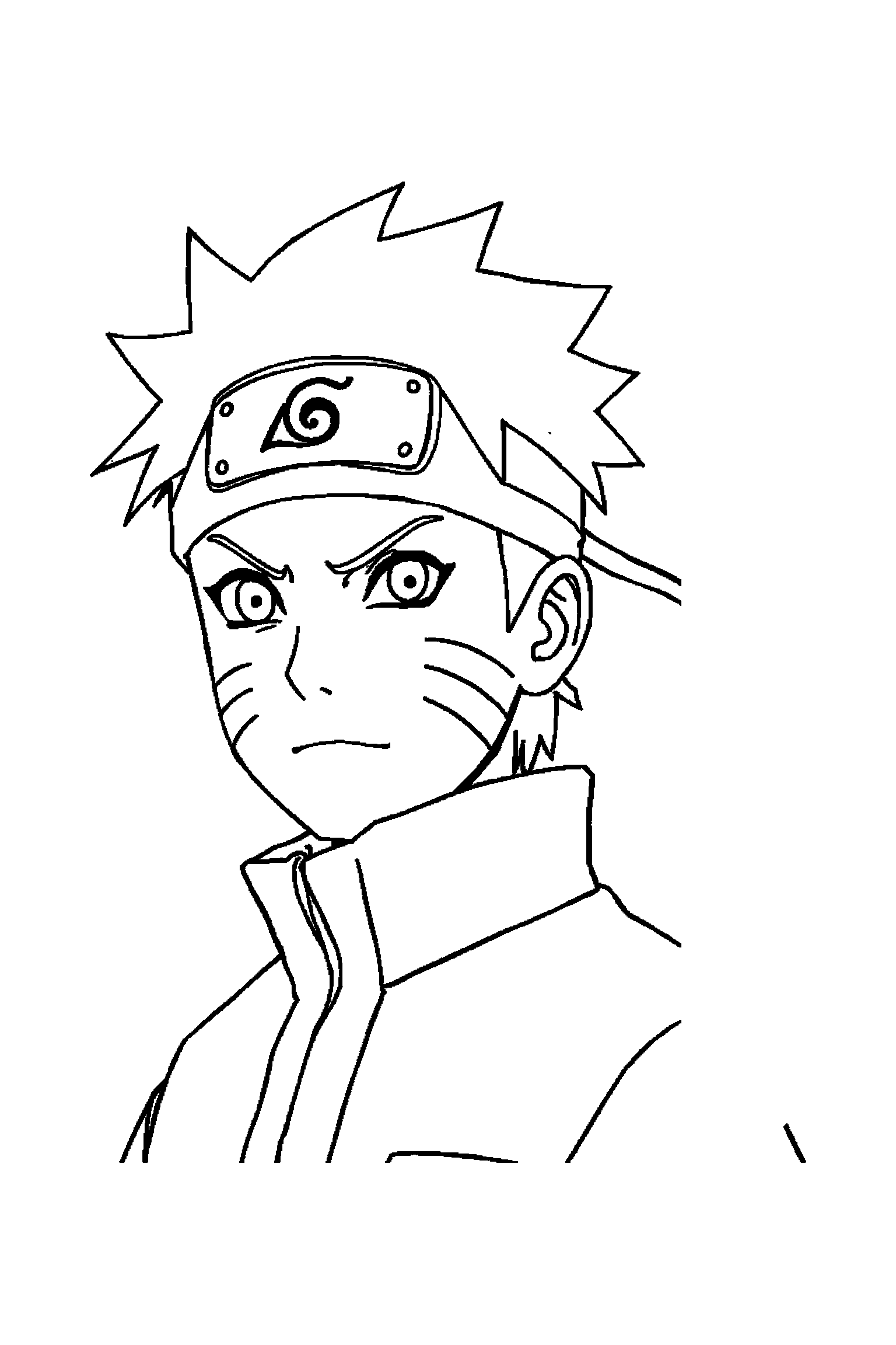 Coloriage Naruto gratuit à imprimer - un jeune ninja tenant une fleur Coloriage Naruto gratuit à imprimer : un jeune ninja tenant une fleur