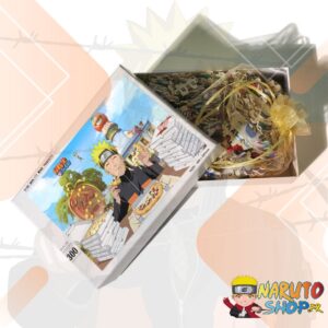Puzzle Naruto en bois 300 pièces, Naruto Uzumaki mange une pizza