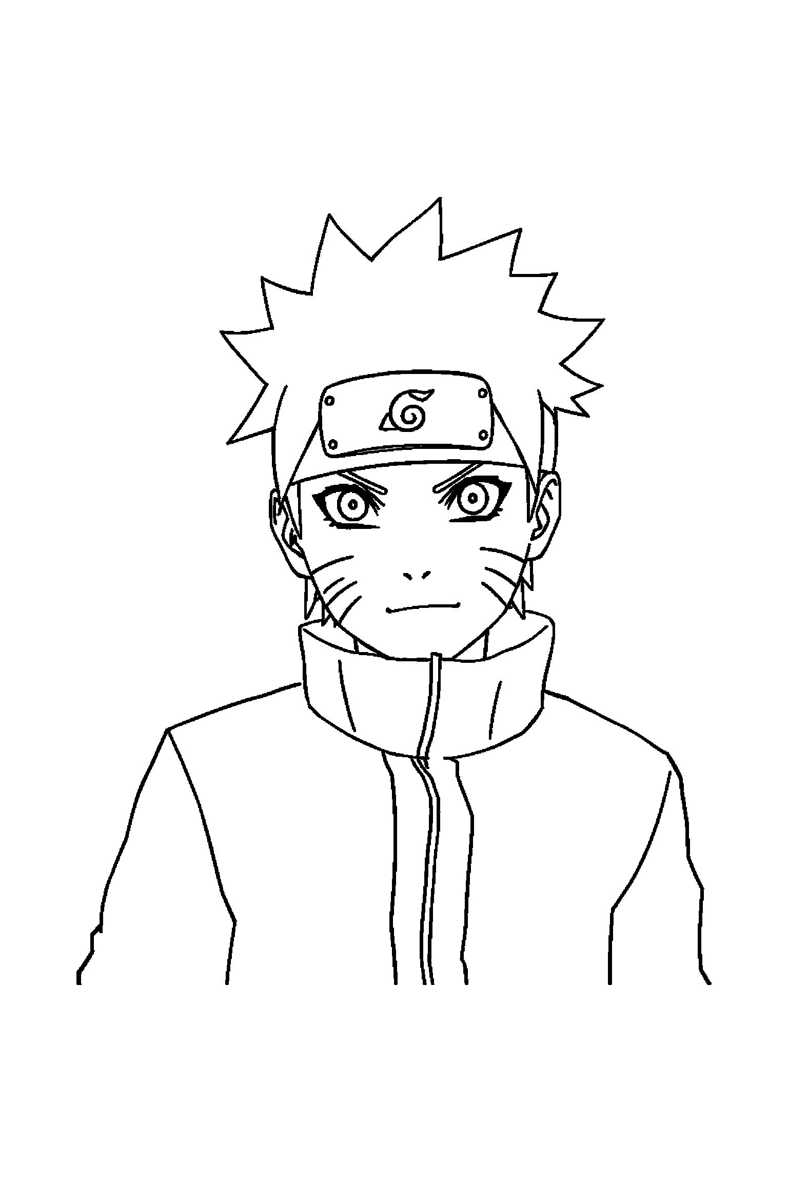 Coloriage Naruto gratuit à imprimer - Sakura avec un cadeau fermé Coloriage Naruto gratuit à imprimer : Sakura avec un cadeau fermé