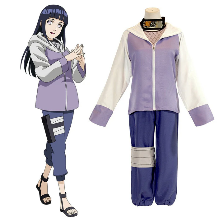 Cosplay Naruto Hinata Hyûga, tenue ninja de Konoha