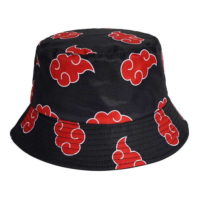 Chapeau Naruto Akatsuki noir en coton organique – Image 2