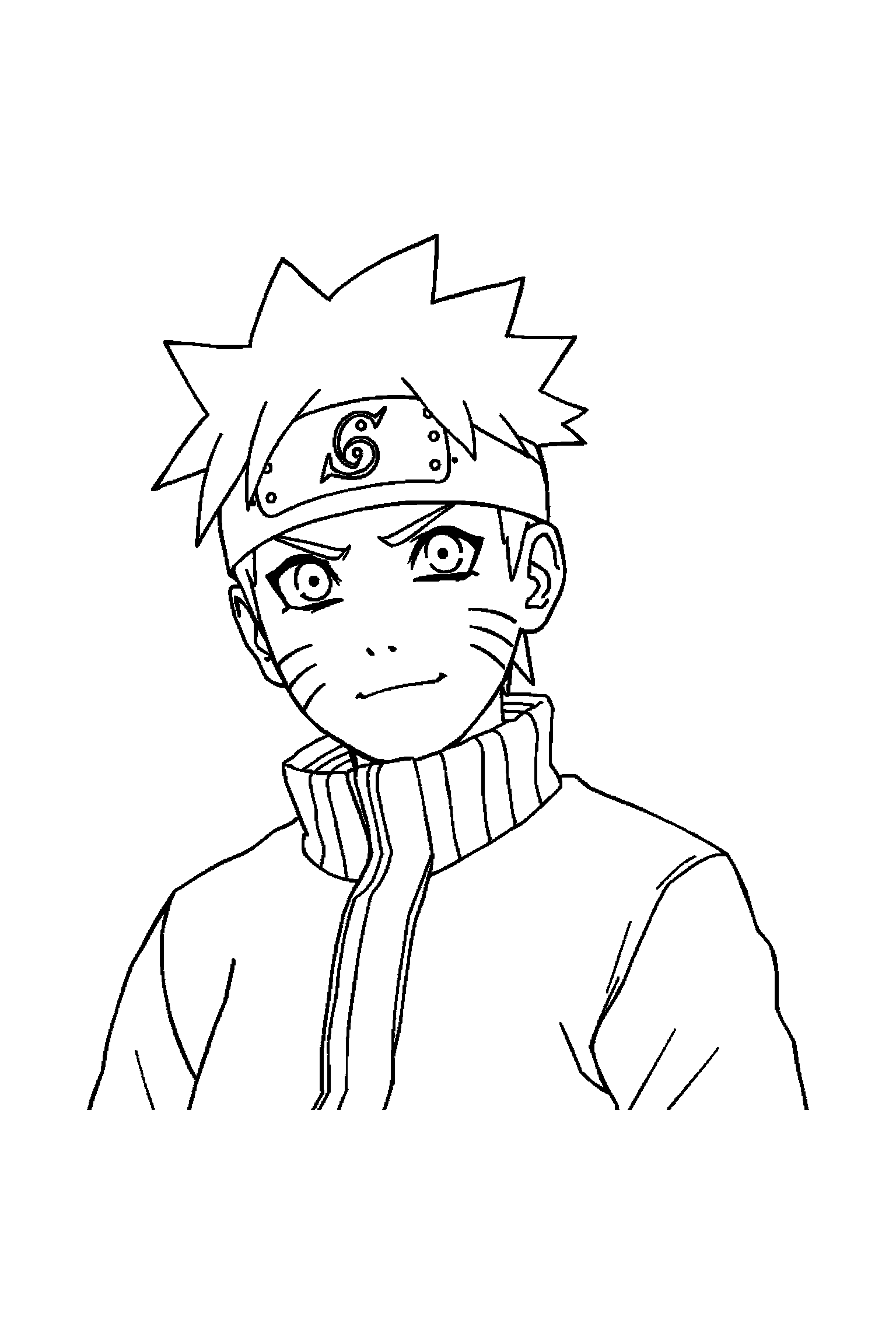 Coloriage Naruto gratuit à imprimer - Kakashi qui regarde une cape Coloriage Naruto gratuit à imprimer : Kakashi qui regarde une cape