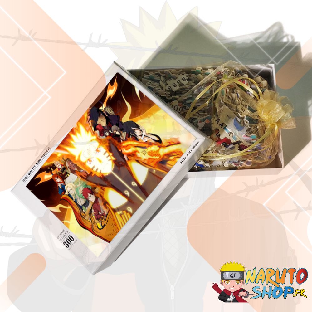 Puzzle quiz Naruto avec Tsunade, Madara, Obito et Sasuke