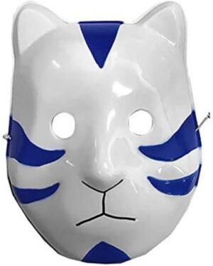 Bandeau Naruto Konoha Anbu Bleu avec plaque frontale