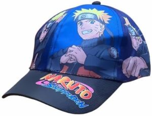 Casquette Naruto en coton avec visière, réglable pour enfant et garçon