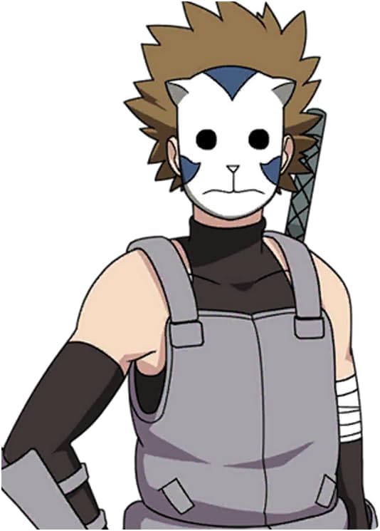 Bandeau Naruto Konoha Anbu Bleu avec plaque frontale – Image 2