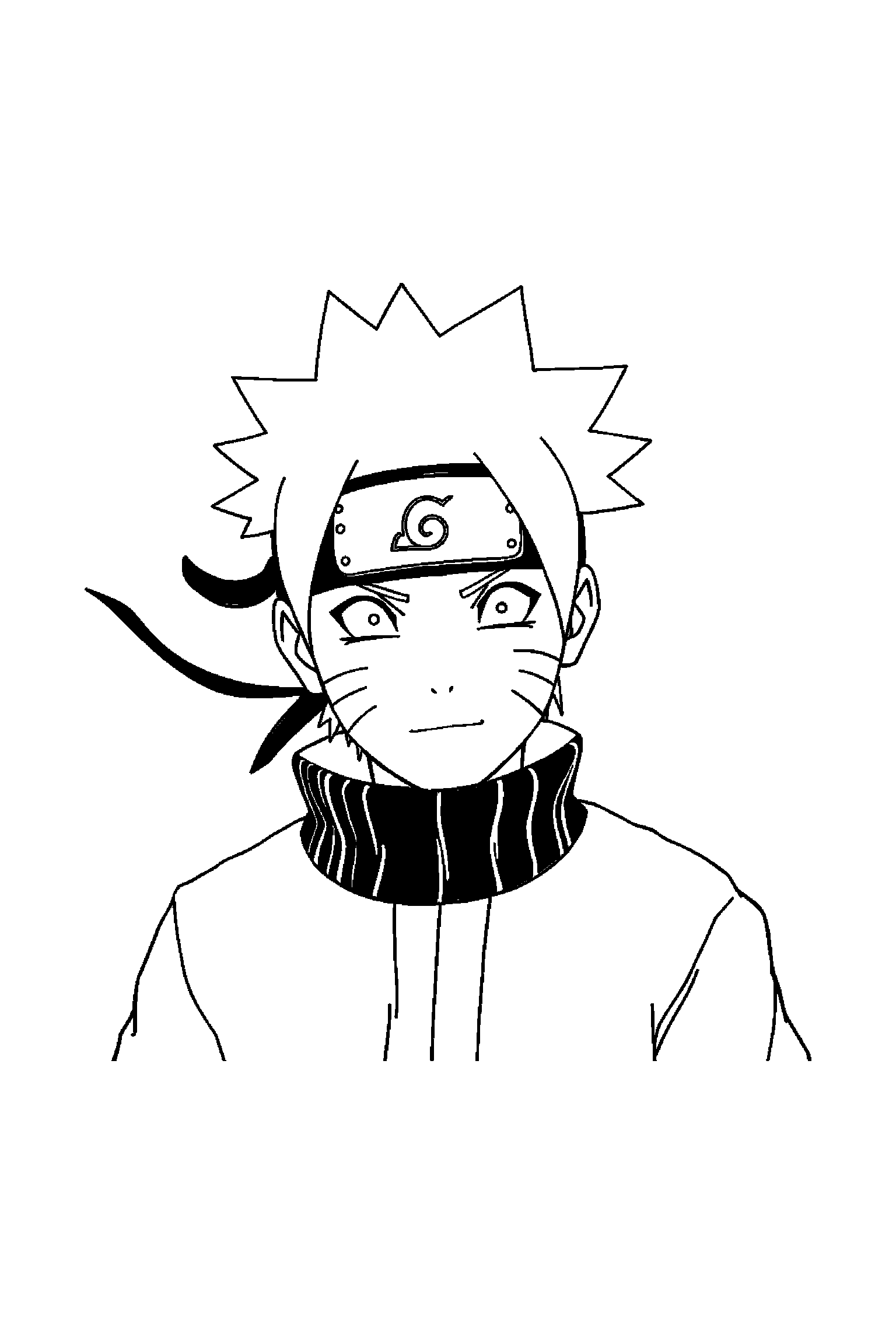 Coloriage Naruto gratuit à imprimer - Sasuke entouré par des motifs feuilles et de petits objets Coloriage Naruto gratuit à imprimer : Sasuke entouré par des motifs feuilles et de petits objets