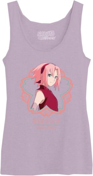 Débardeur femme Naruto Shippuden Poster lila WONASHITK011
