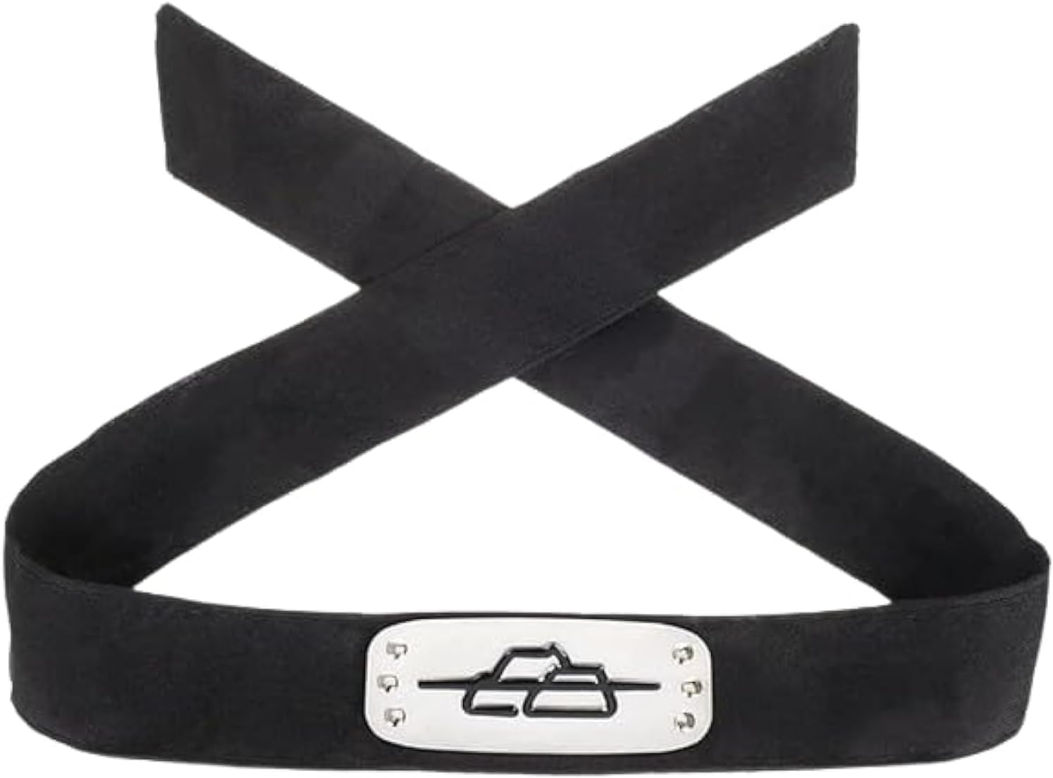 Bandana Naruto Deidara noir avec plaque frontale