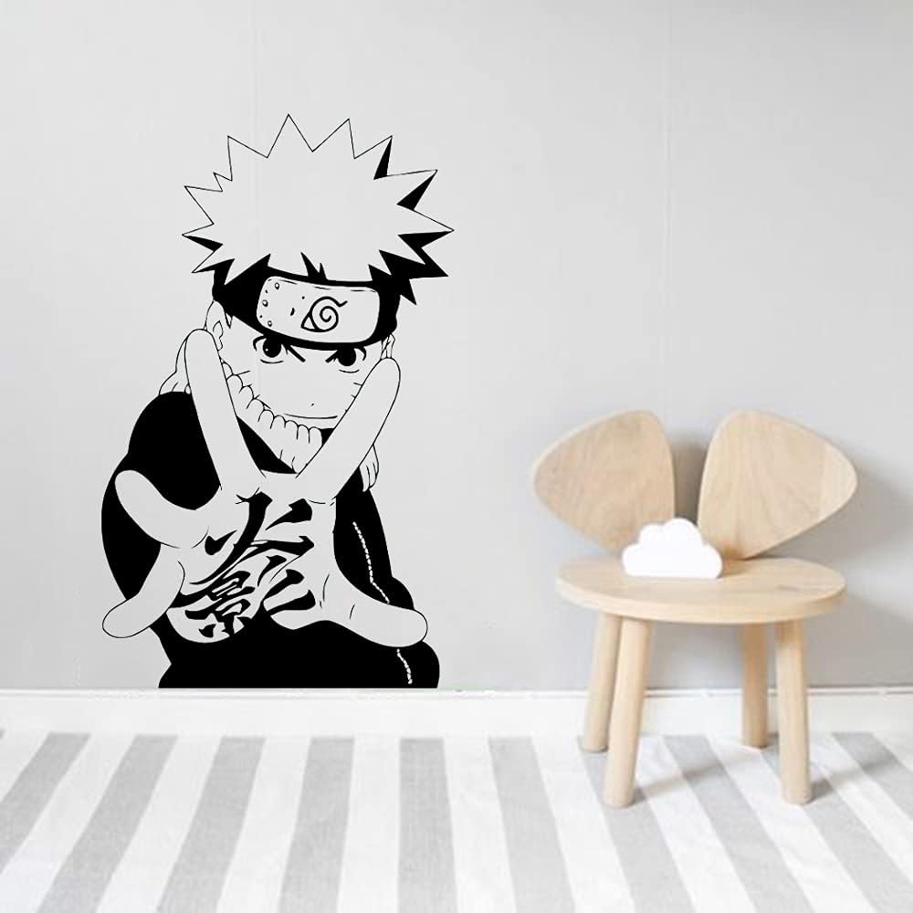 Sticker mural Naruto Kakashi Hatake en vinyle mat – Image 2