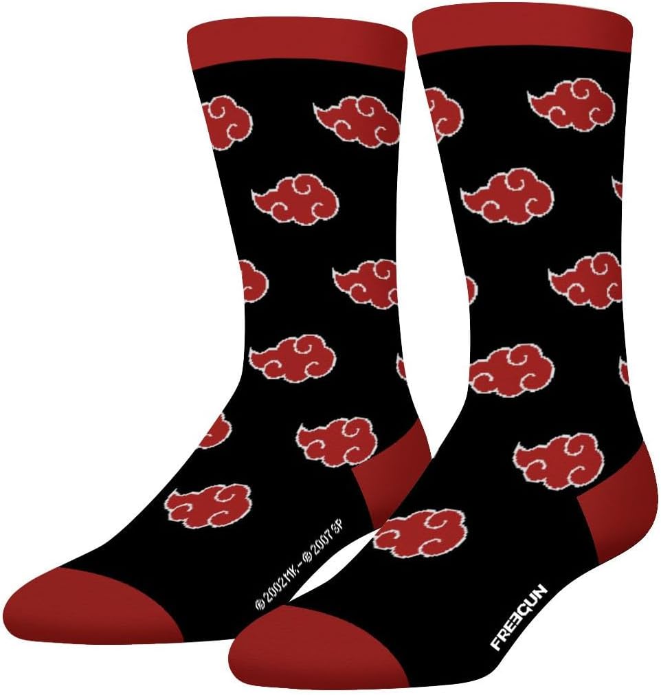 Lot de 4 chaussettes FREEGUN Naruto Shippuden Akatsuki pour homme – Image 3