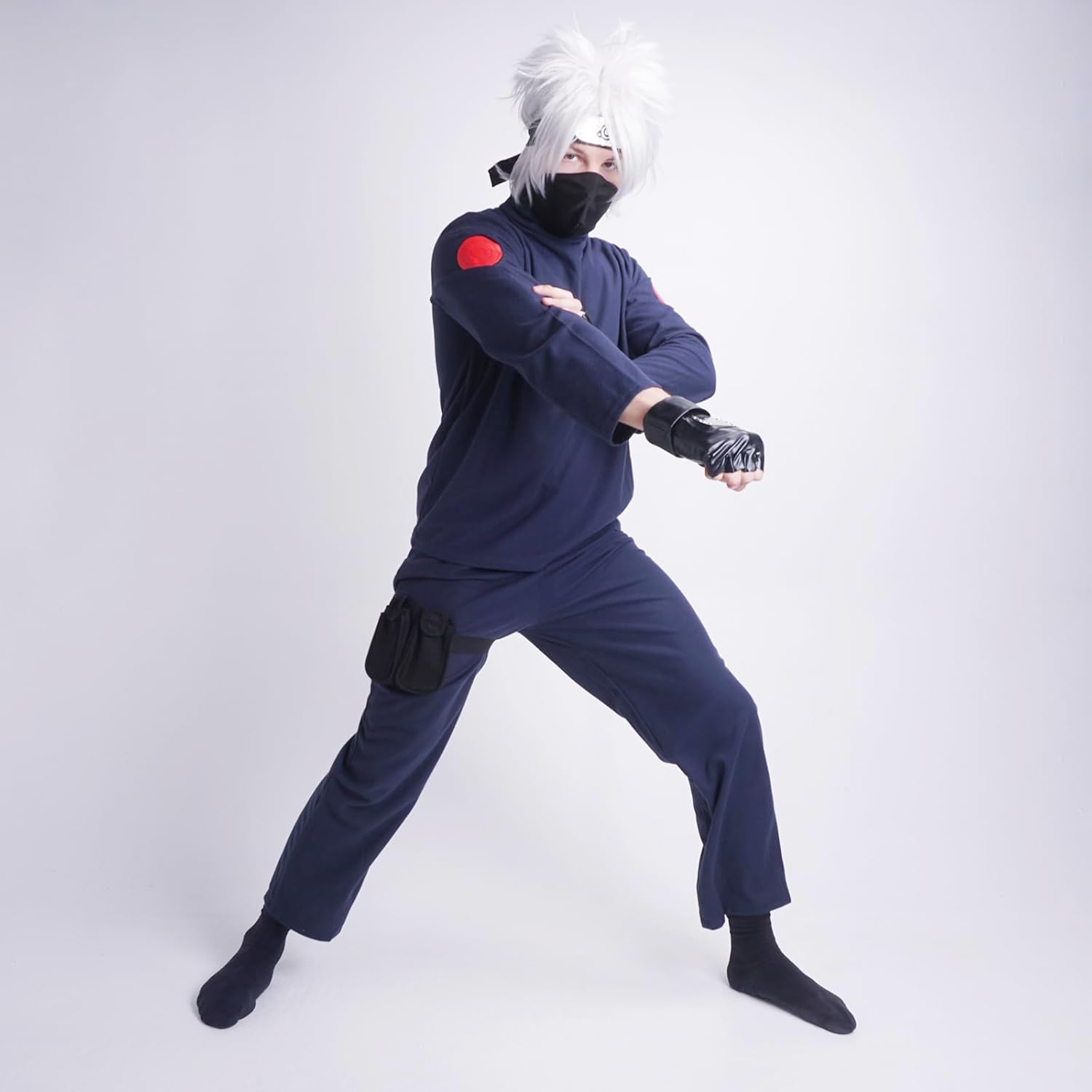 Costume cosplay Naruto Kakashi Hatake uniforme ninja Jônin taille M – Image 4