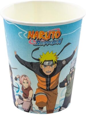 Lot de 8 gobelets Naruto en carton 25 cl