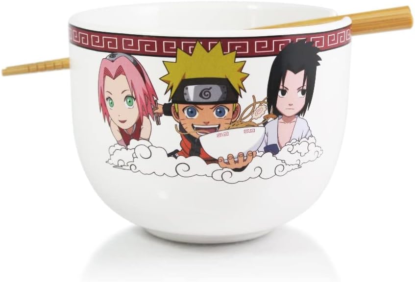 Bol à ramen NARUTO Team Seven avec baguette 470ml
