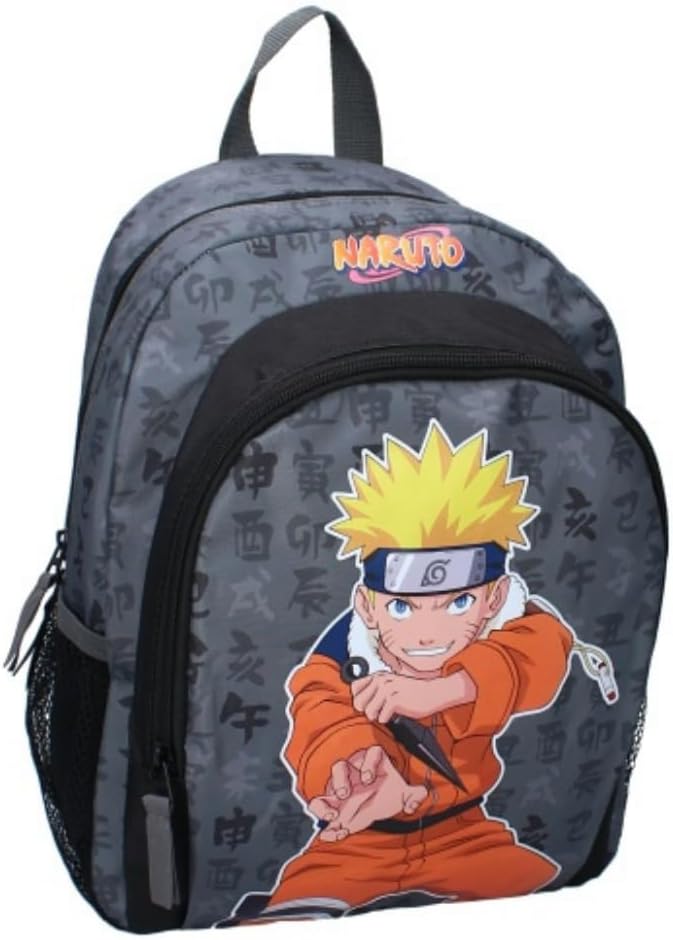 Sac à dos Naruto gris 35 cm avec bretelles réglables