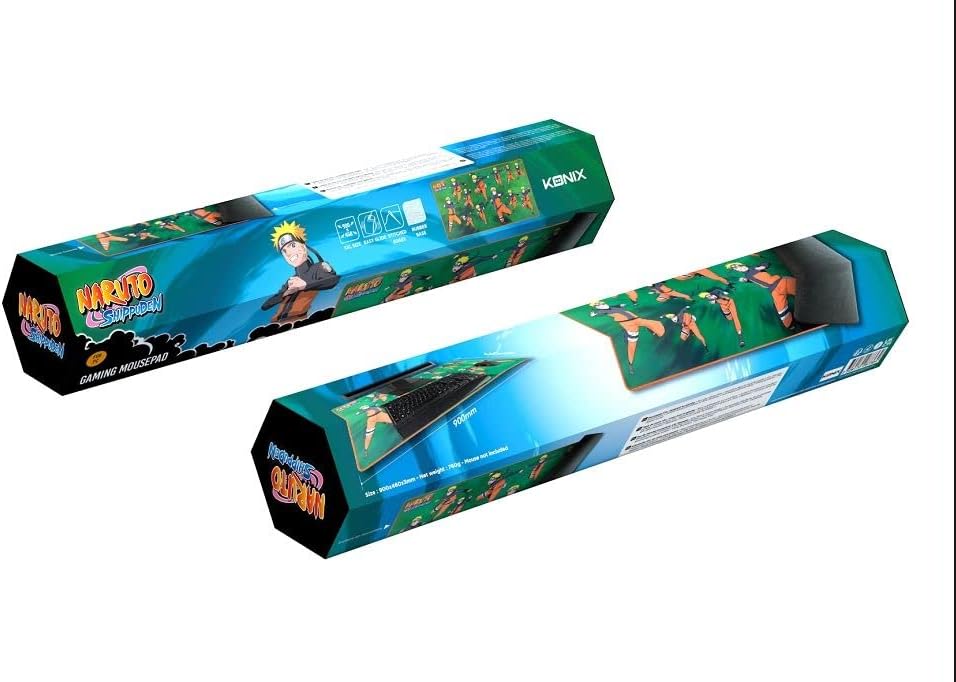 Tapis de souris gaming XXL Naruto Shippuden 90 x 46 cm, Multi Clonage Naruto vert – Image 8
