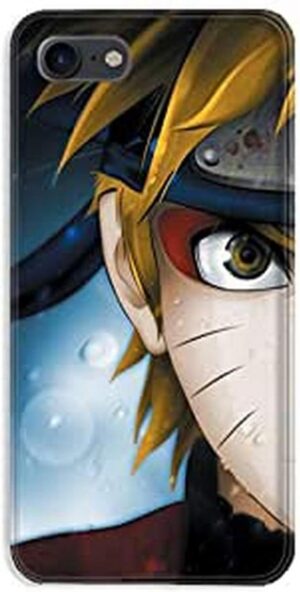 Coque Naruto blanche en TPU pour iPhone 7, 8 et SE 2020