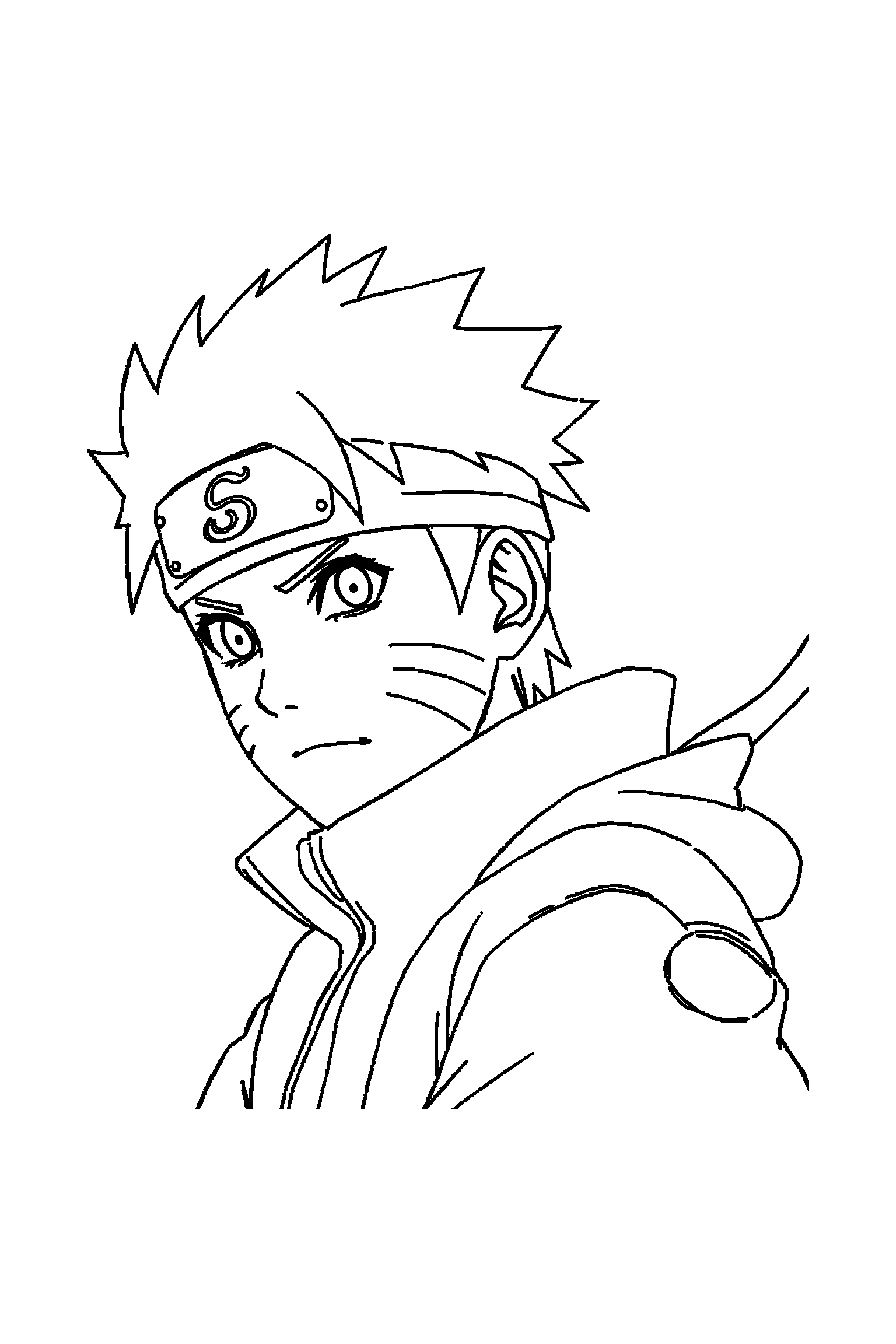 Coloriage Naruto gratuit à imprimer - les ninjas de Konoha avec arrière-plan complet à colorier Coloriage Naruto gratuit à imprimer : les ninjas de Konoha avec arrière-plan complet à colorier
