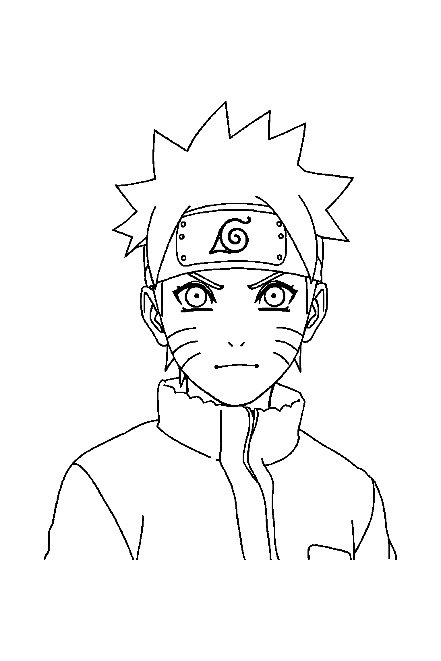Coloriage Naruto gratuit à imprimer - scène verticale détaillée avec Kakashi et une cape Coloriage Naruto gratuit à imprimer : scène verticale détaillée avec Kakashi et une cape