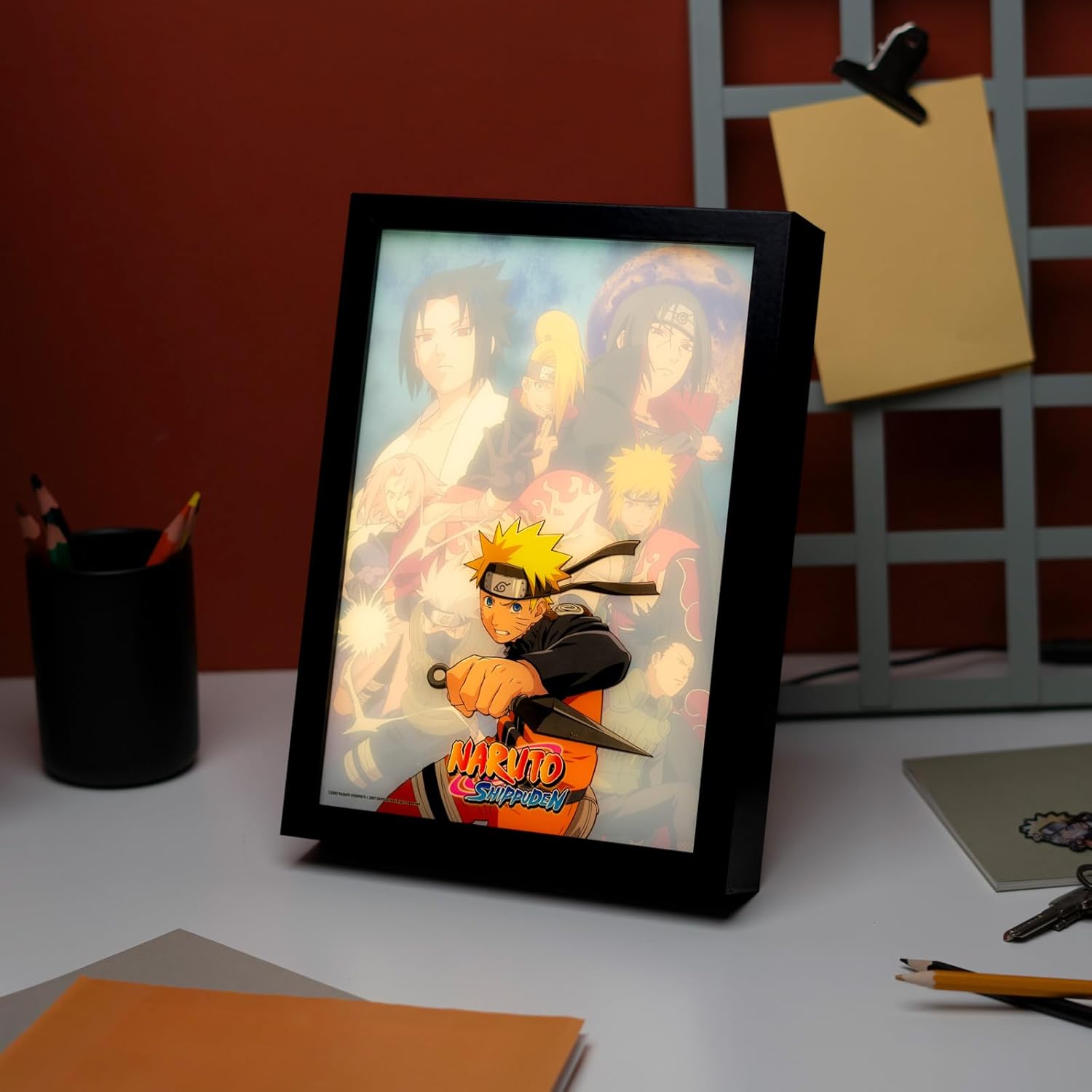 Cadre LED Naruto USB 20x28 cm à 3 modes d’éclairage – Image 5