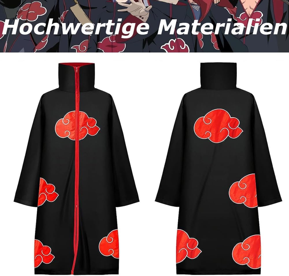 Costume Naruto Akatsuki Hidan Itachi avec 15 pièces – Image 6