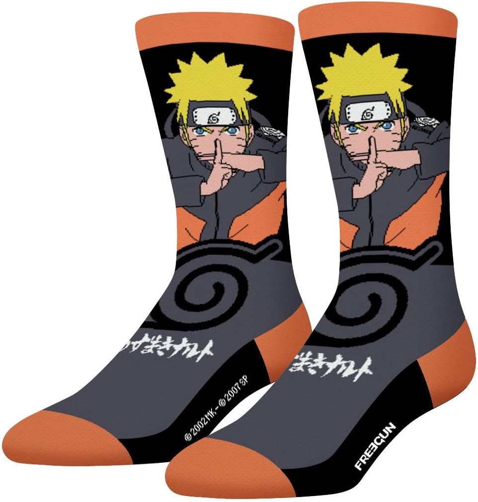 Lot de 4 chaussettes FREEGUN Naruto Shippuden Akatsuki pour homme – Image 2