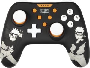 Manette filaire Naruto Shippuden noire avec vibration pour Switch, Switch 2 et PC