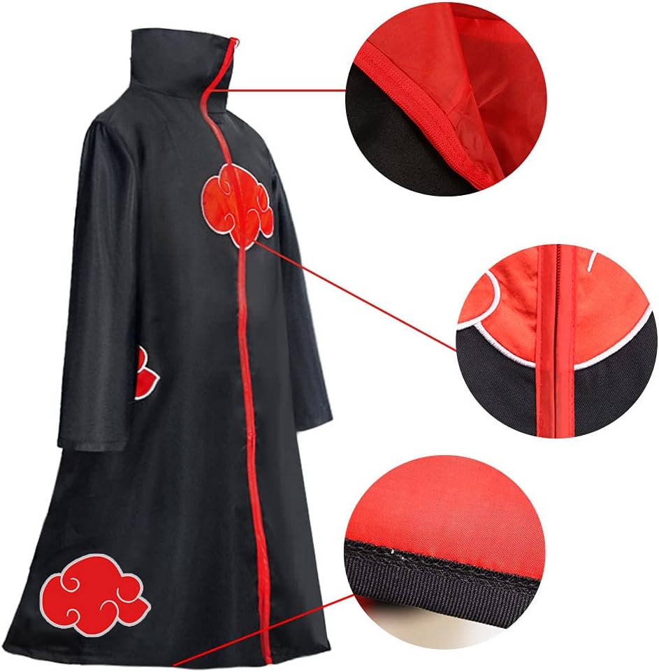 Costume Akatsuki Naruto Itachi avec accessoires, taille XS – Image 4