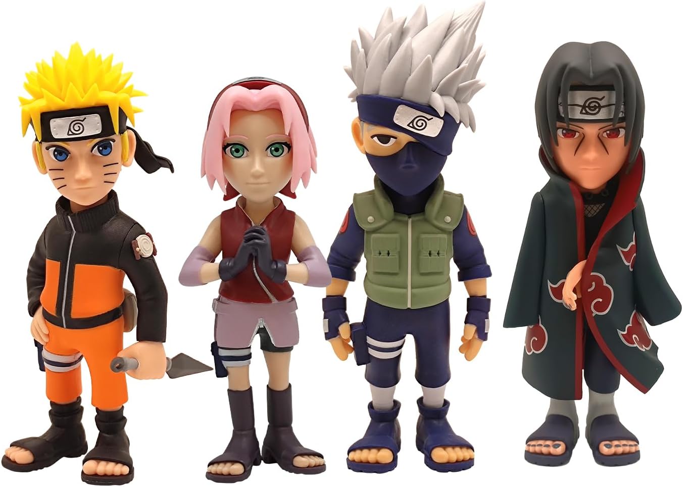 Pack Minix Naruto Shippuden 4 figurines 7 cm : Naruto, Kakashi, Itachi et Sakura – Image 3