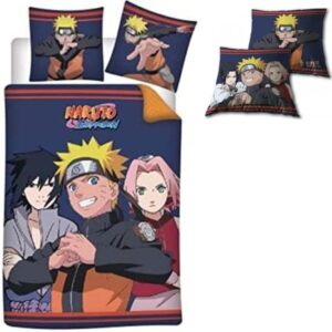 Parure Naruto 2 pièces en polyester 140 x 200 cm