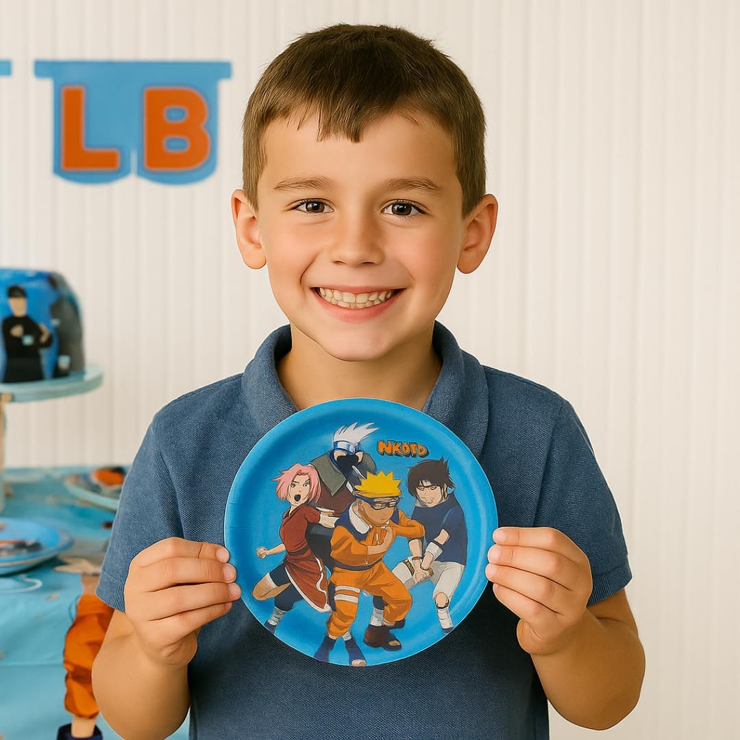 Assiettes Naruto en carton pour fête, lot de 8, 18 cm – Image 8