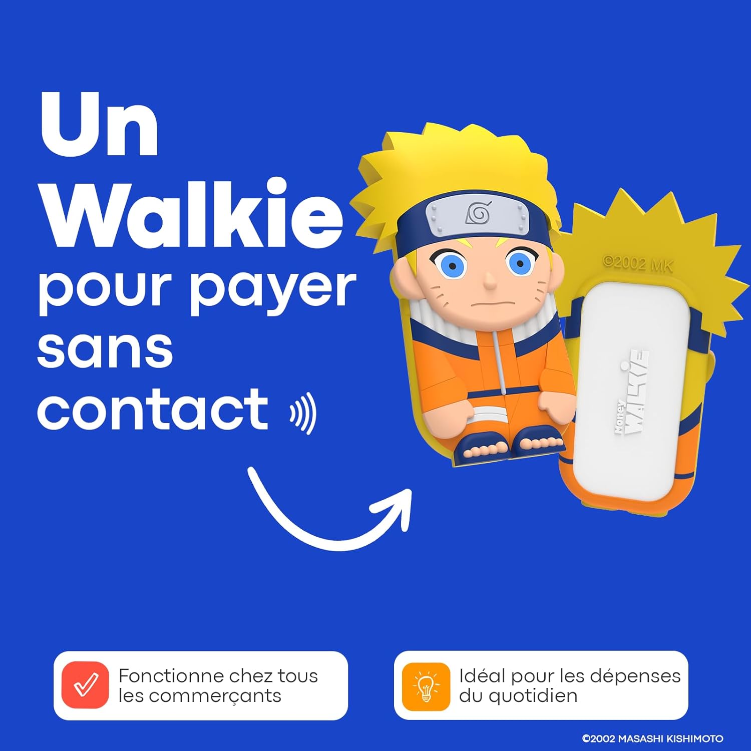 Porte-monnaie sans contact Naruto pour enfants et ados – Image 3
