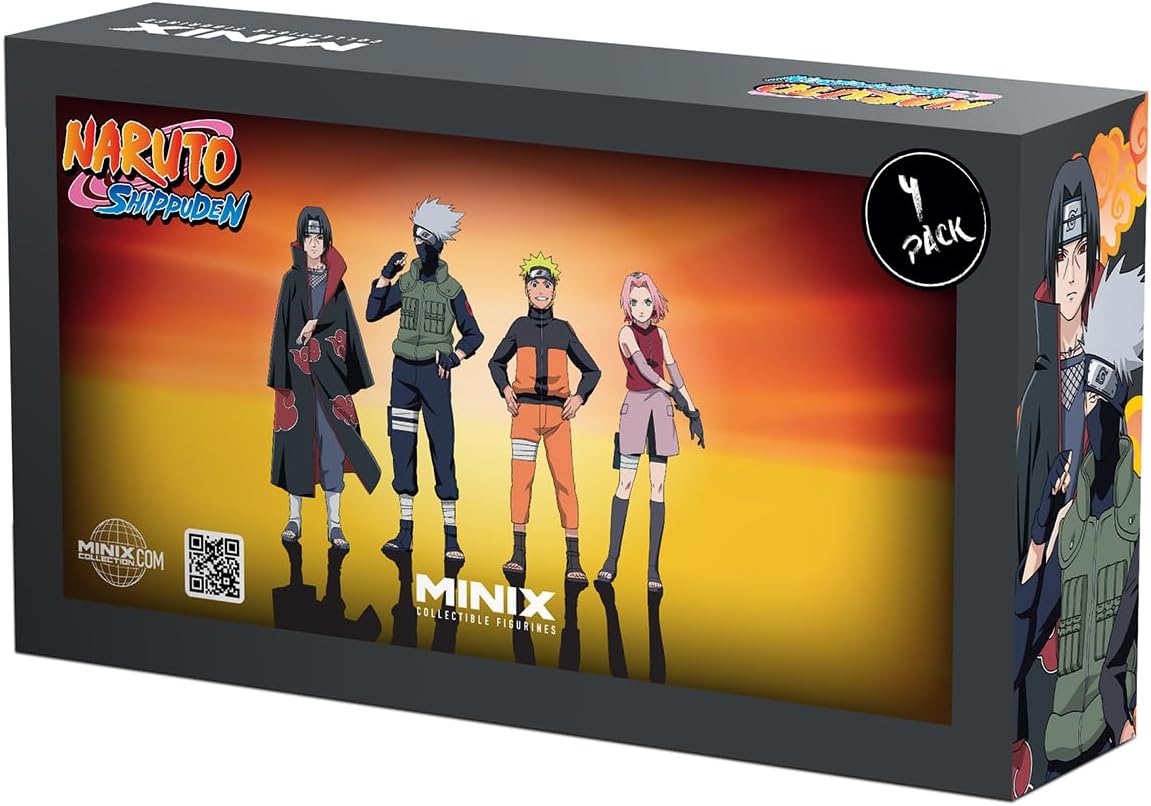 Pack Minix Naruto Shippuden 4 figurines 7 cm : Naruto, Kakashi, Itachi et Sakura – Image 5