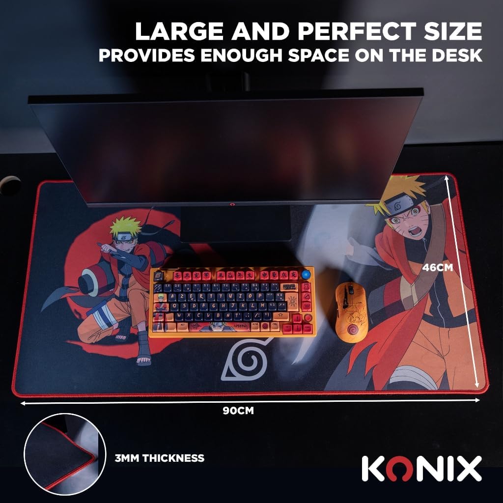 Tapis de souris XXL Naruto Shippuden 90 x 46 cm Naruto Mode Hermite – Image 4