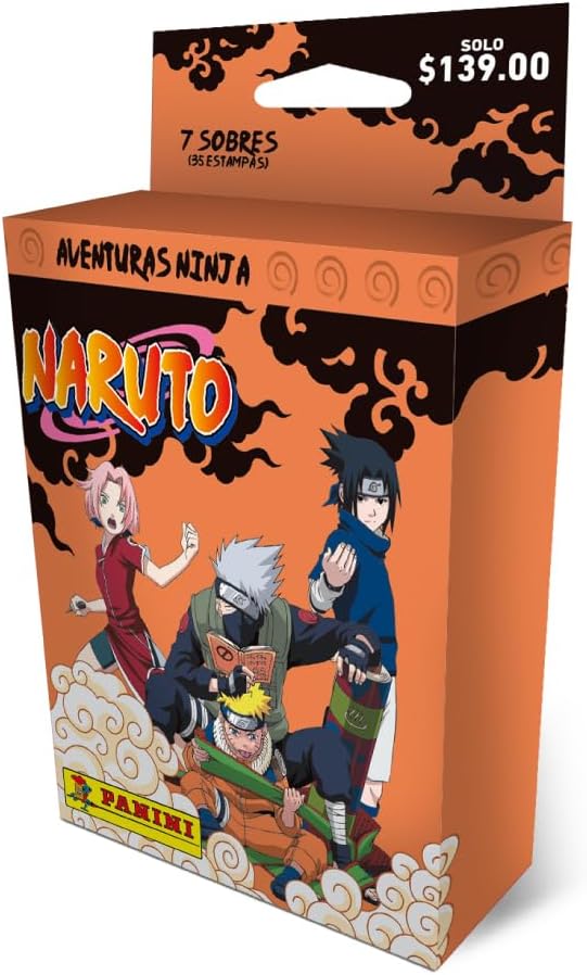 Blister Naruto PANINI 7 pochettes avec 1 carte édition limitée
