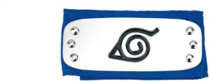 Bandeau ninja bleu Konoha Naruto taille unique