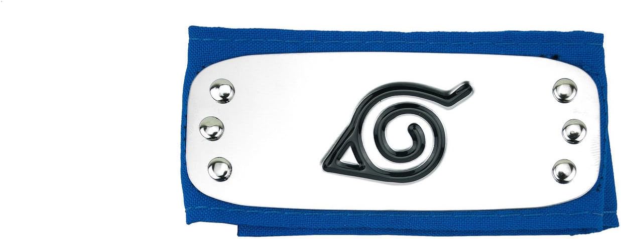Bandeau ninja bleu Konoha Naruto taille unique
