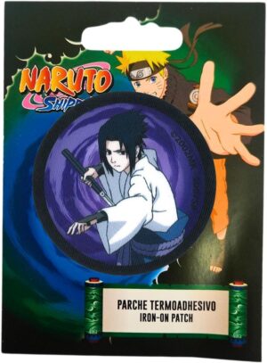 Patch thermocollant Naruto Sasuke avec épée en 100% Polyester