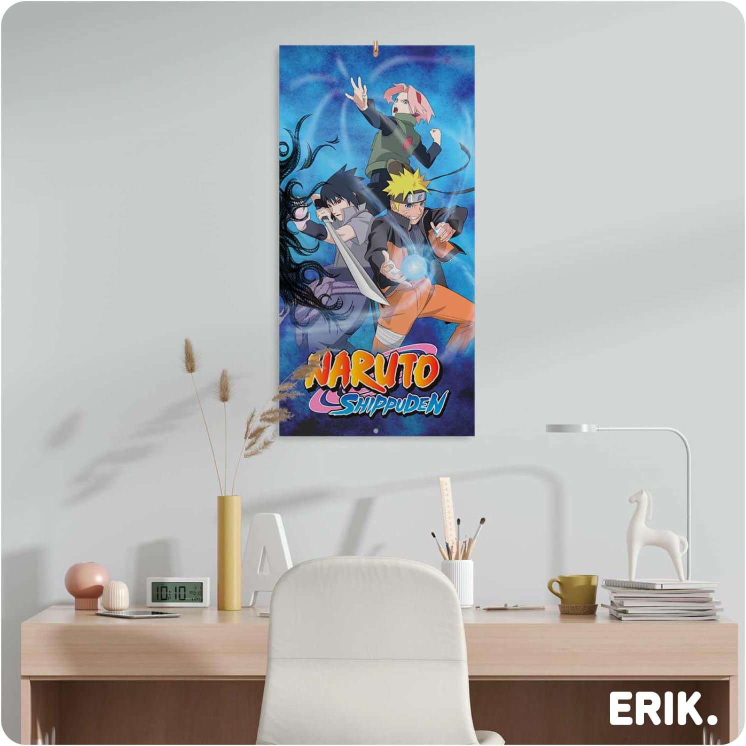 Calendrier mural Naruto 2026 mensuel 30x60cm – Image 4
