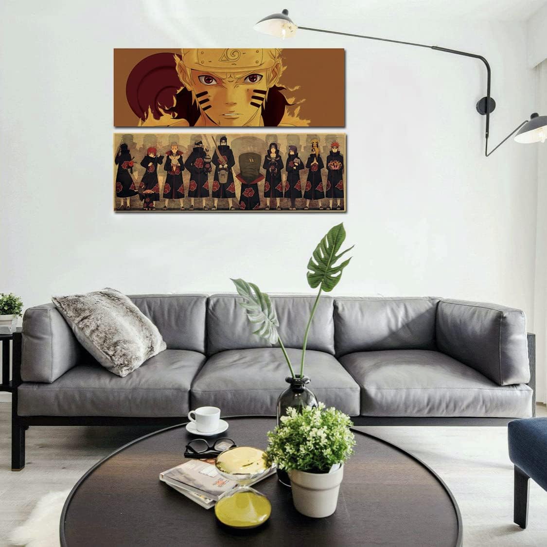 Lot de 3 affiches Naruto style B en papier kraft – Image 4