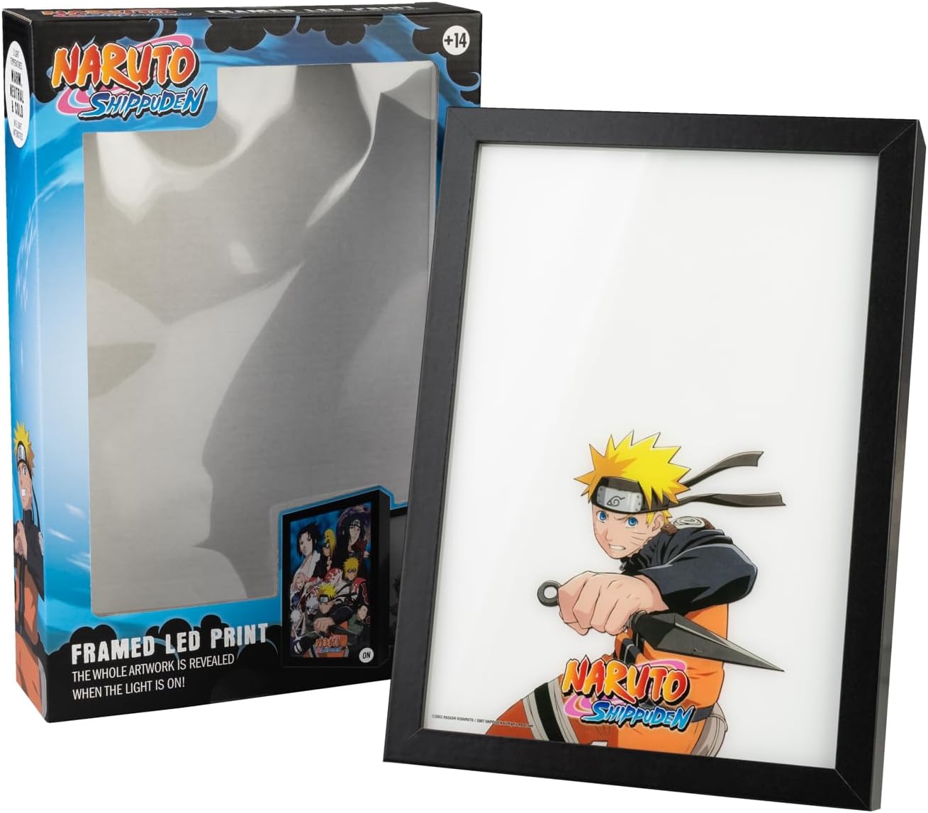 Cadre LED Naruto USB 20x28 cm à 3 modes d’éclairage – Image 2