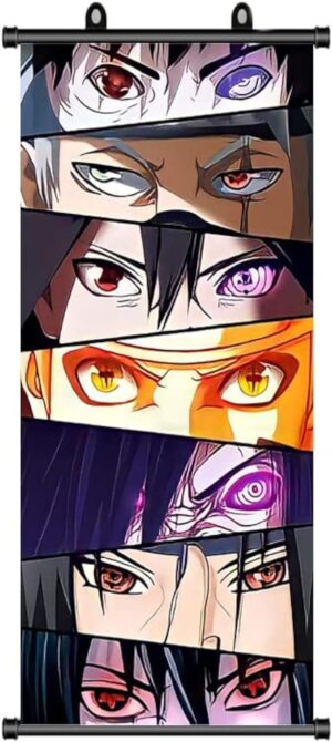Poster enroulable Naruto Sharingan 70 x 30, Naruto Uzumaki - B