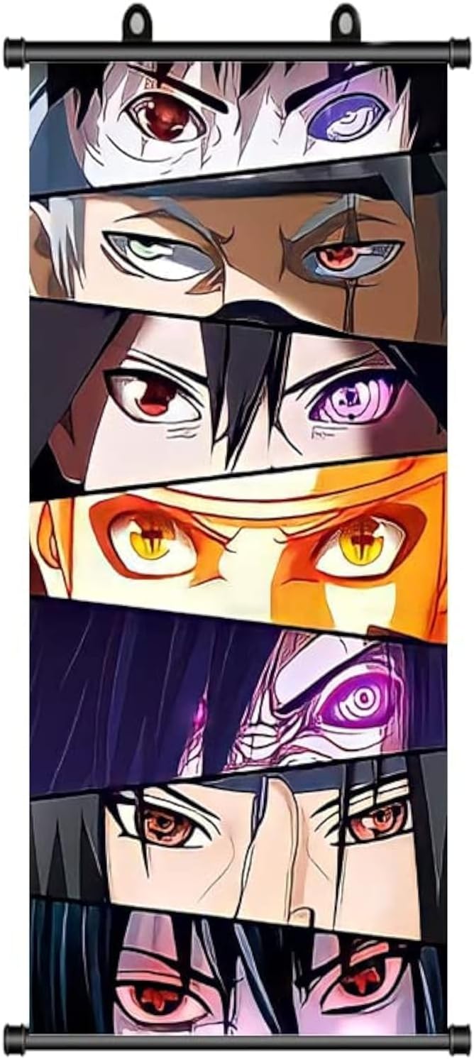 Poster enroulable Naruto Sharingan 70 x 30, Naruto Uzumaki - B