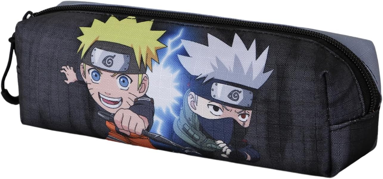 Trousse carrée Naruto Fan 2.2 Kid grise