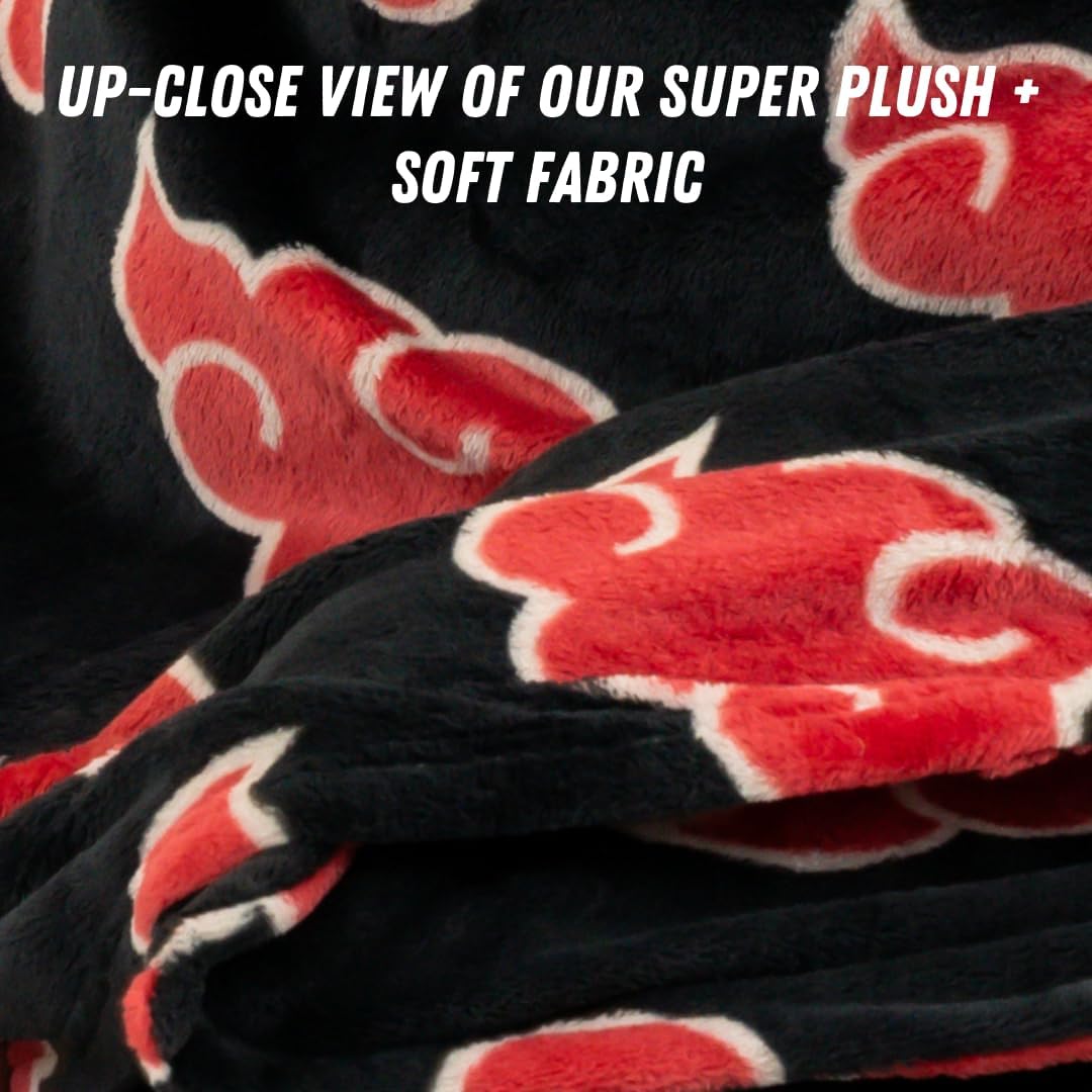Poncho couverture à capuche Naruto Akatsuki 50 "X 70" – Image 5