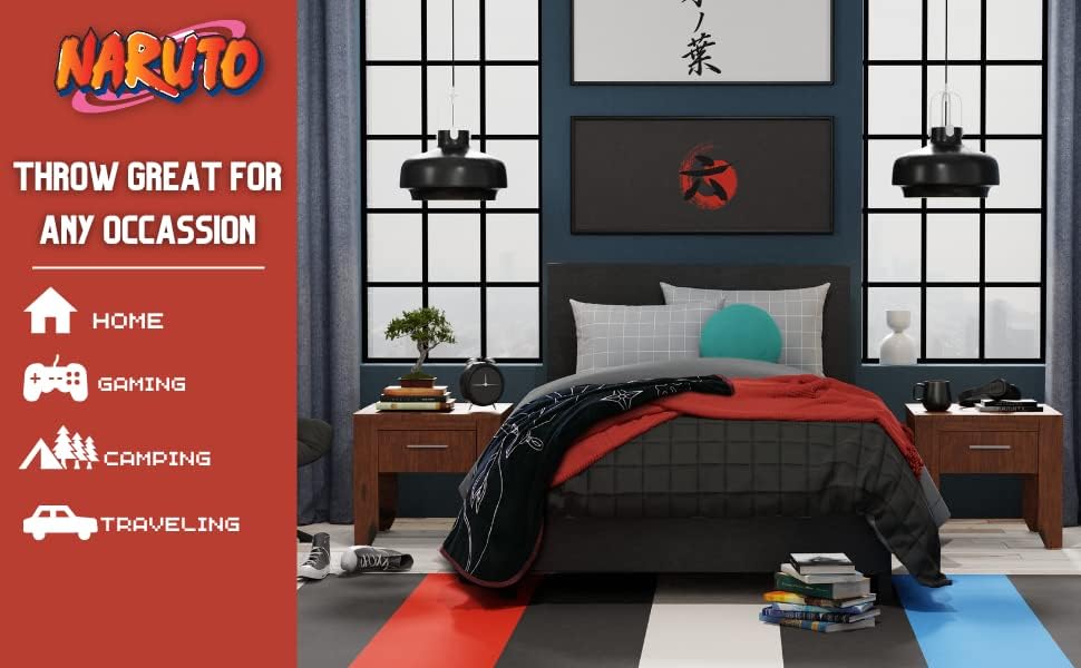 Couverture Naruto Itachi en micro raschel 116,8 x 152,4 cm – Image 4