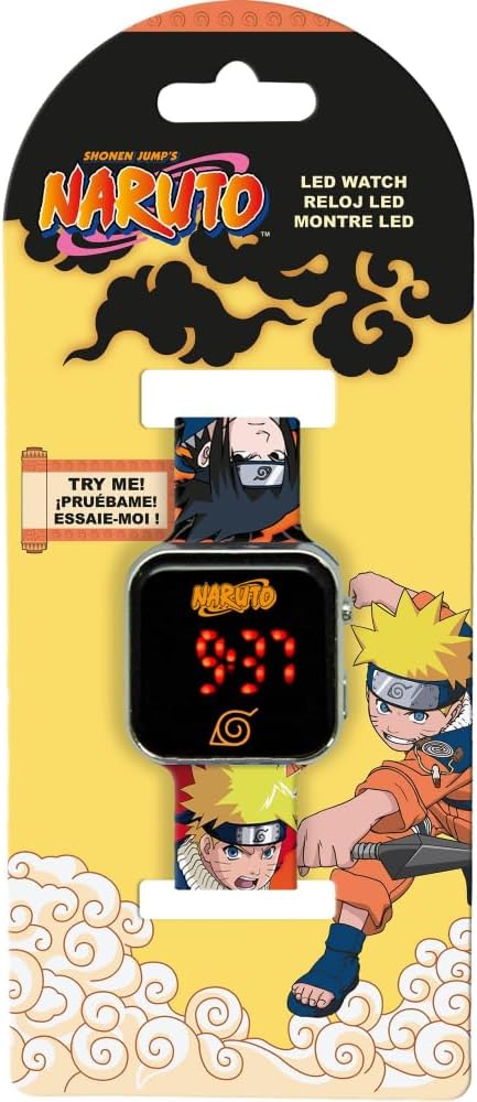 Montre numérique LED Naruto avec bracelet en silicone enfant – Image 3