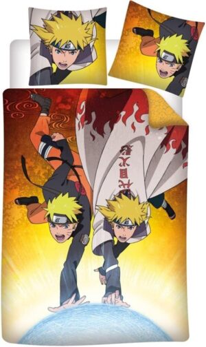 Parure de lit Naruto et Minato 140x200 en 100% microfibre